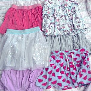 6pc Mixed Brands Girls Skorts 4/5/6